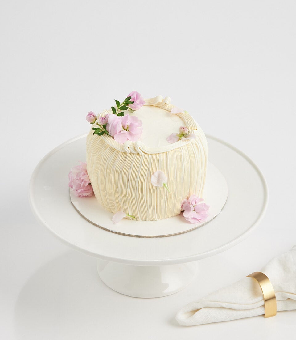 Lemon Cream Blossom Cake (1/4 LB)