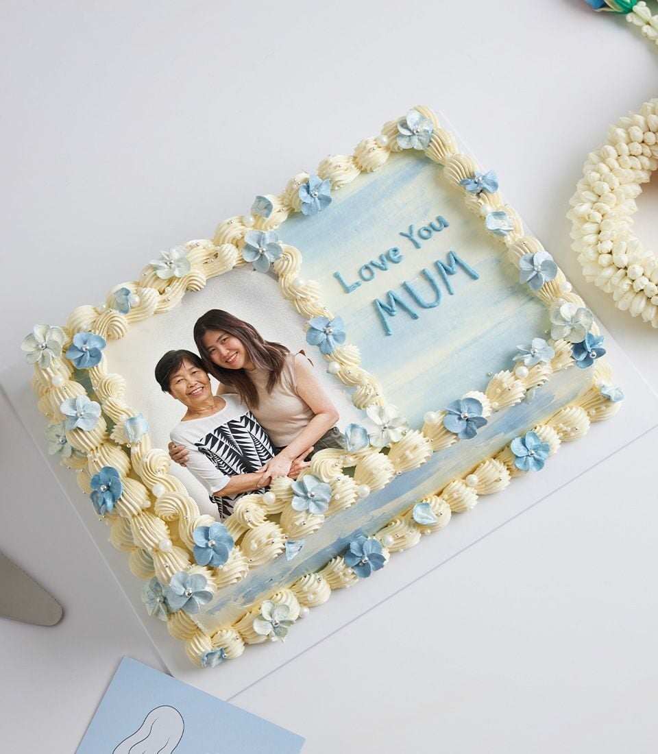 Mother's Day Edible Photo Vanilla Cake (1.5 LB)