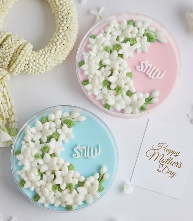 Coconut Jasmine Flower Jelly Set for Mum (Pink Coconut Jelly)