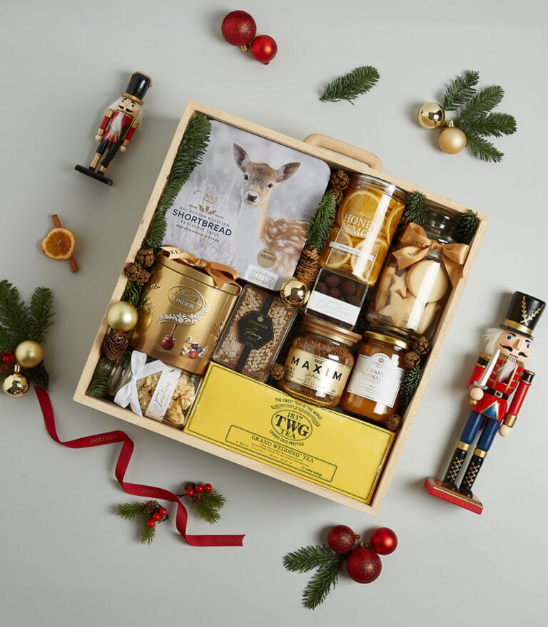Golden Indulgence Gift Basket
