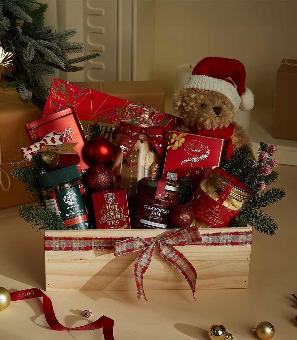 Festive Cheer Wooden Gift Hamper