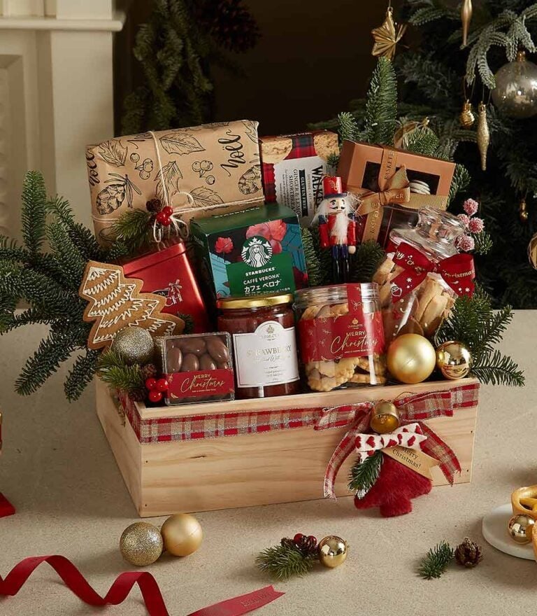 Festive Treats Wooden Gift Crate