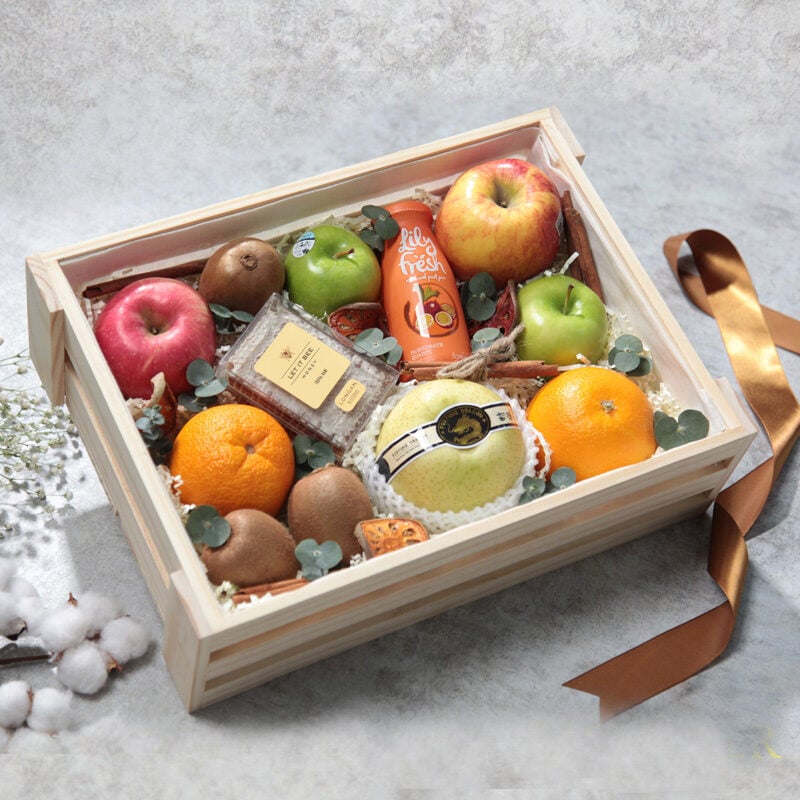 Mixed Fruit And Sweet Gift Box