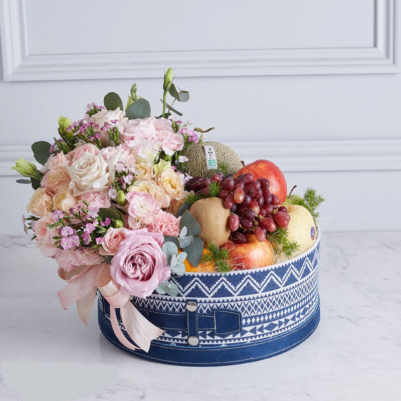 Fruits & Flowers Basket