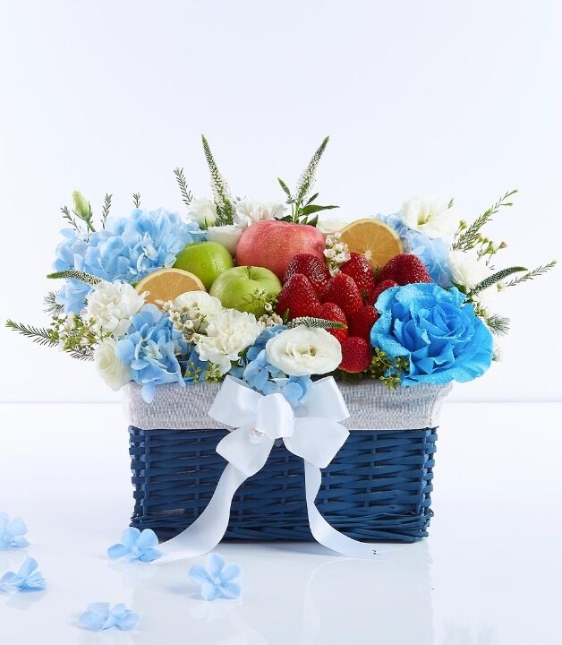 Ocean Breeze Fruit & Floral Basket Mother's day
