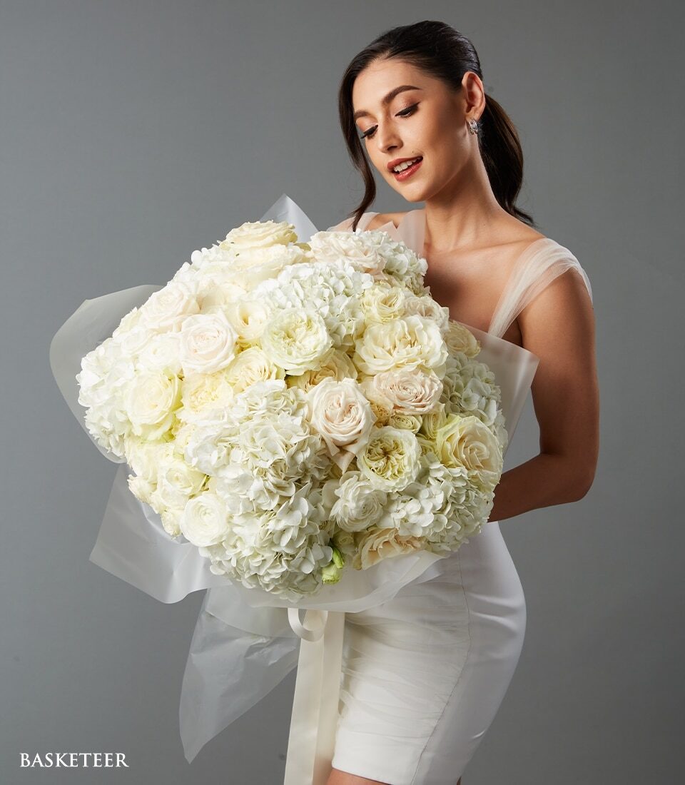 Luxurious White Blossom Love Bouquet