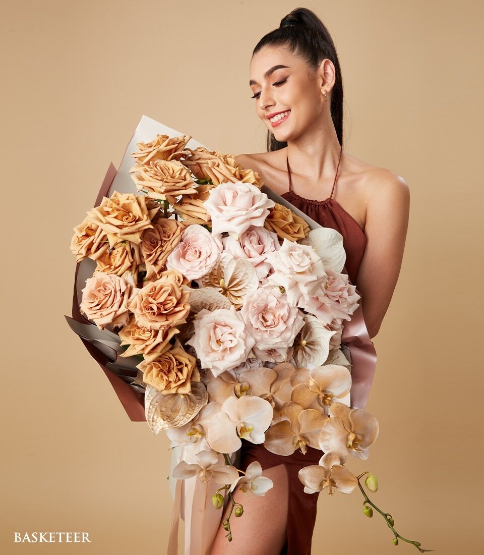 Luxurious Warm Color Flower Bouquet