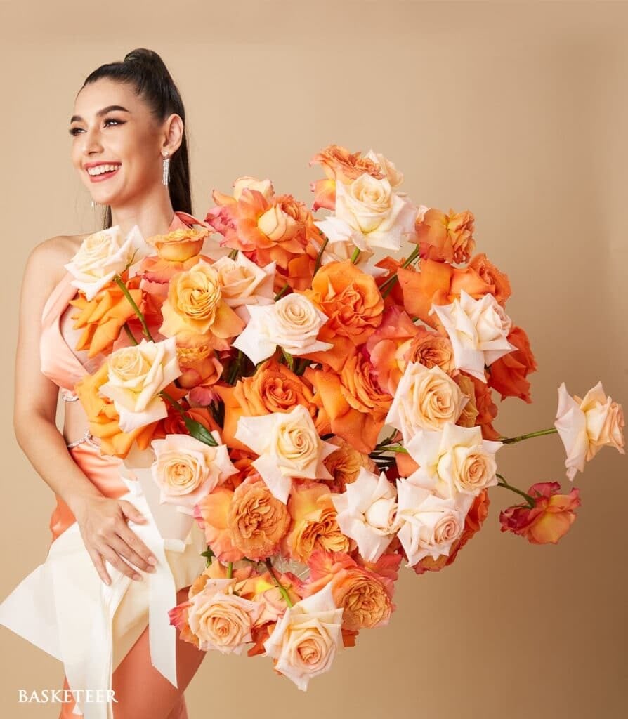 Luxurious Sunset Flowers Bouquet