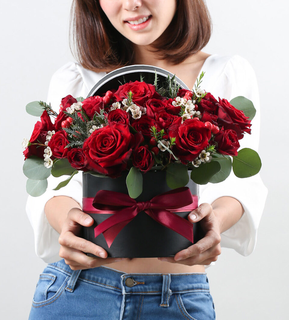 Red Rose Flower Box