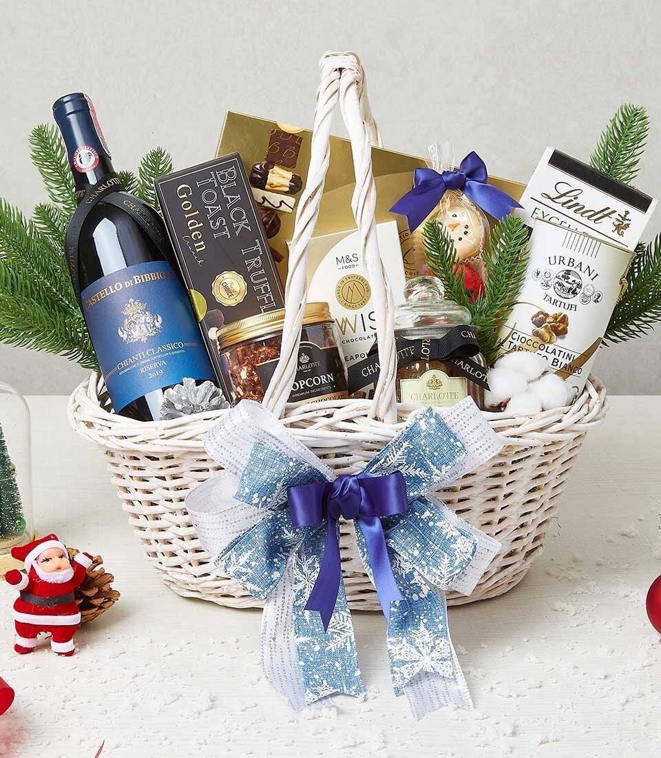Festive Vineyard Treasures Basket