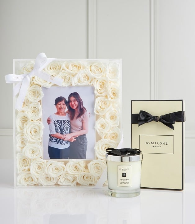 White Preserved Rose & Jo Malone Gift Set