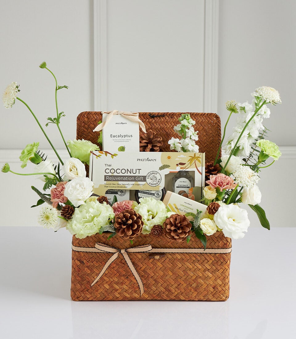 Natural Spa & Wellness Gift Basket