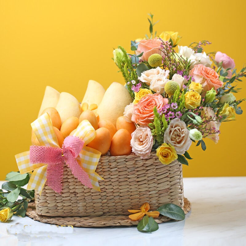 Thai Product With Flowers Basket