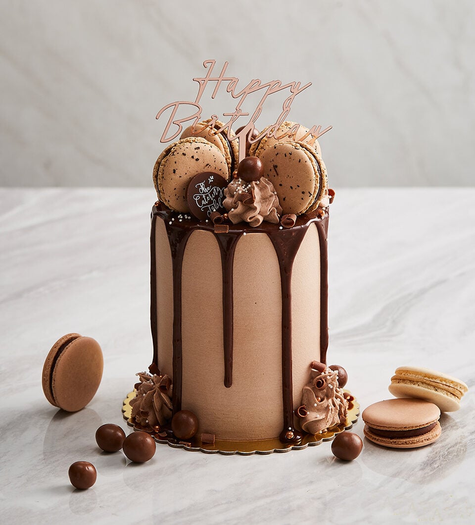Mini cake milk chocolate frosting milk chocolate