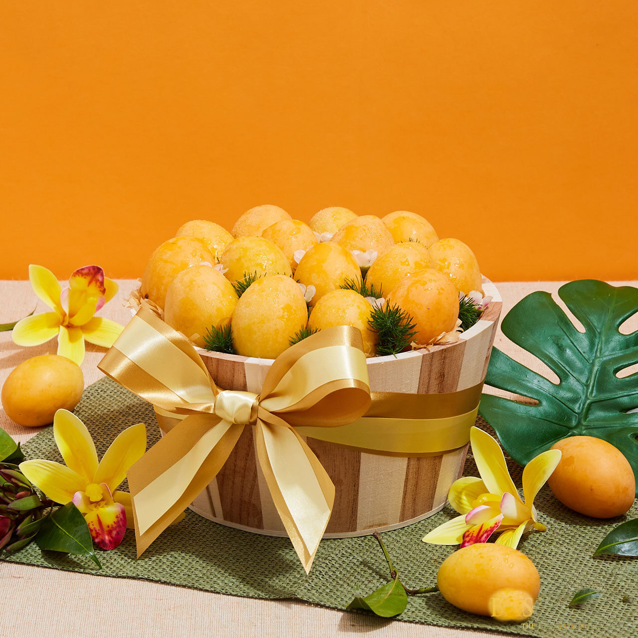 Sweet Yellow Marian Plum Fruit Basket
