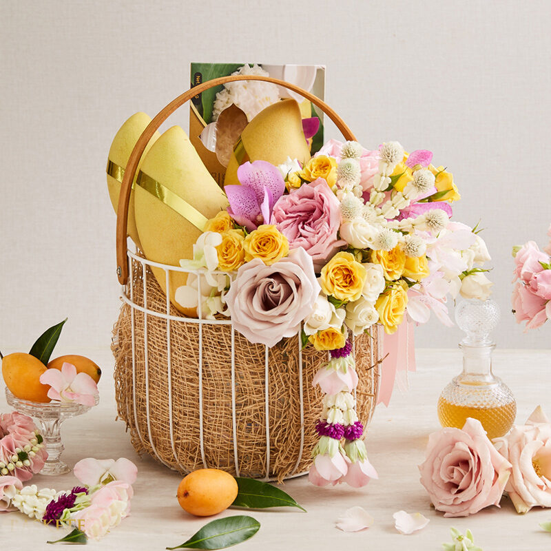 Mango With Flowers Basket
