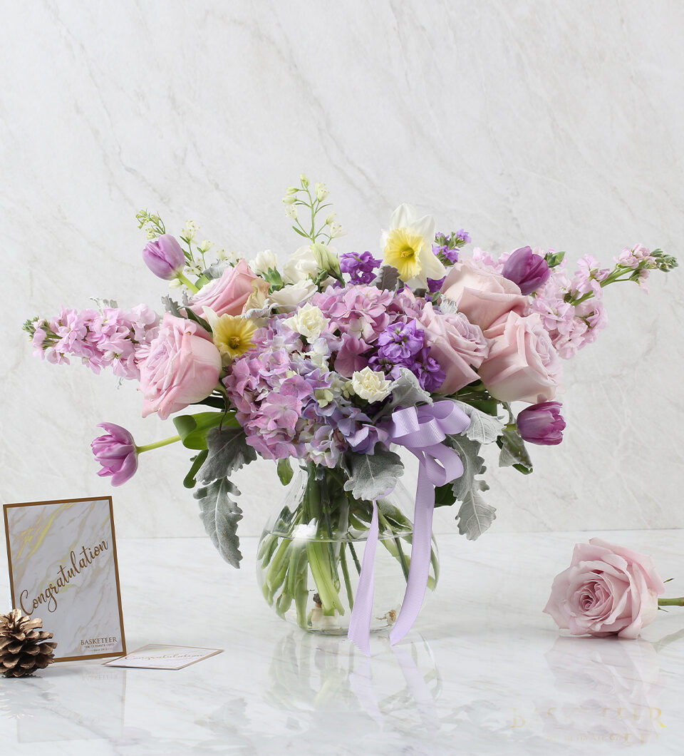 Purple Flower In A Vase