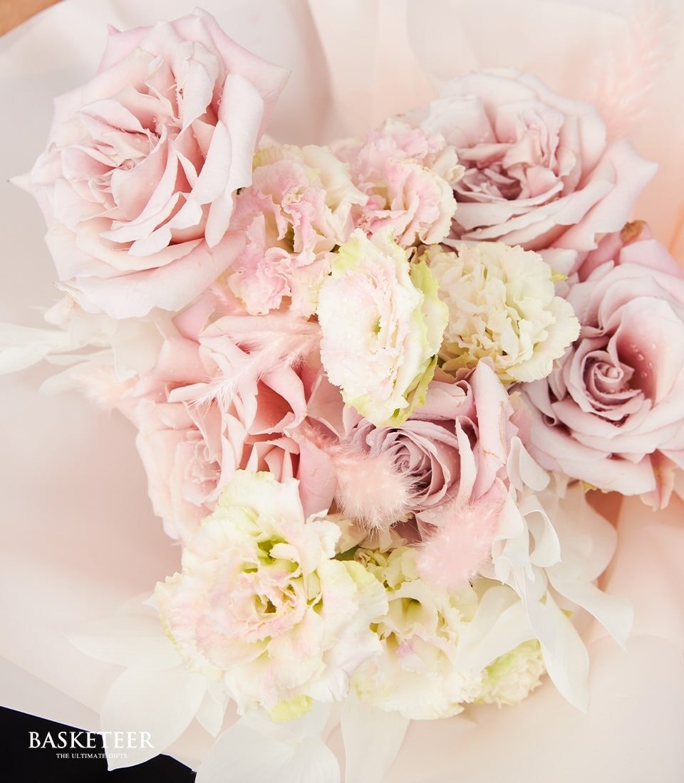 Blush Serenity Pink Rose Bouquet