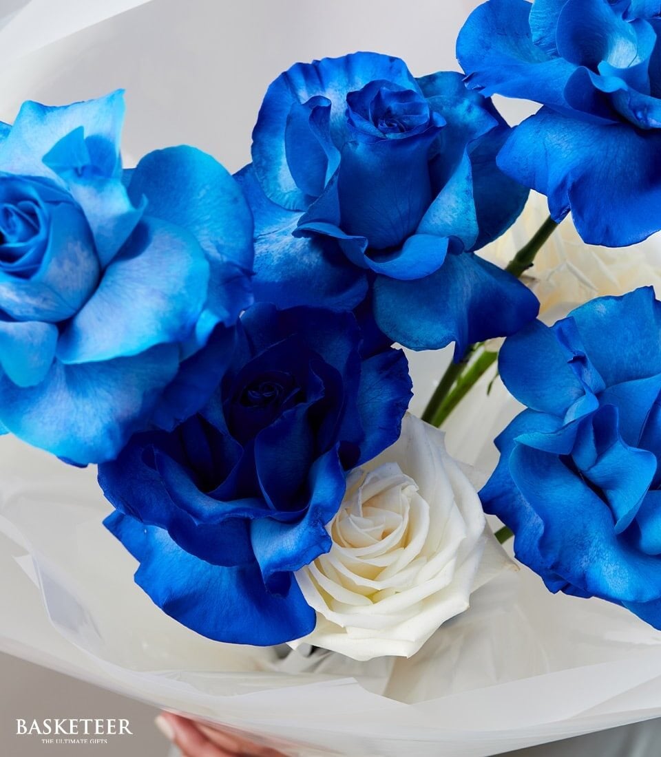 Love in Blue Roses Bouquet