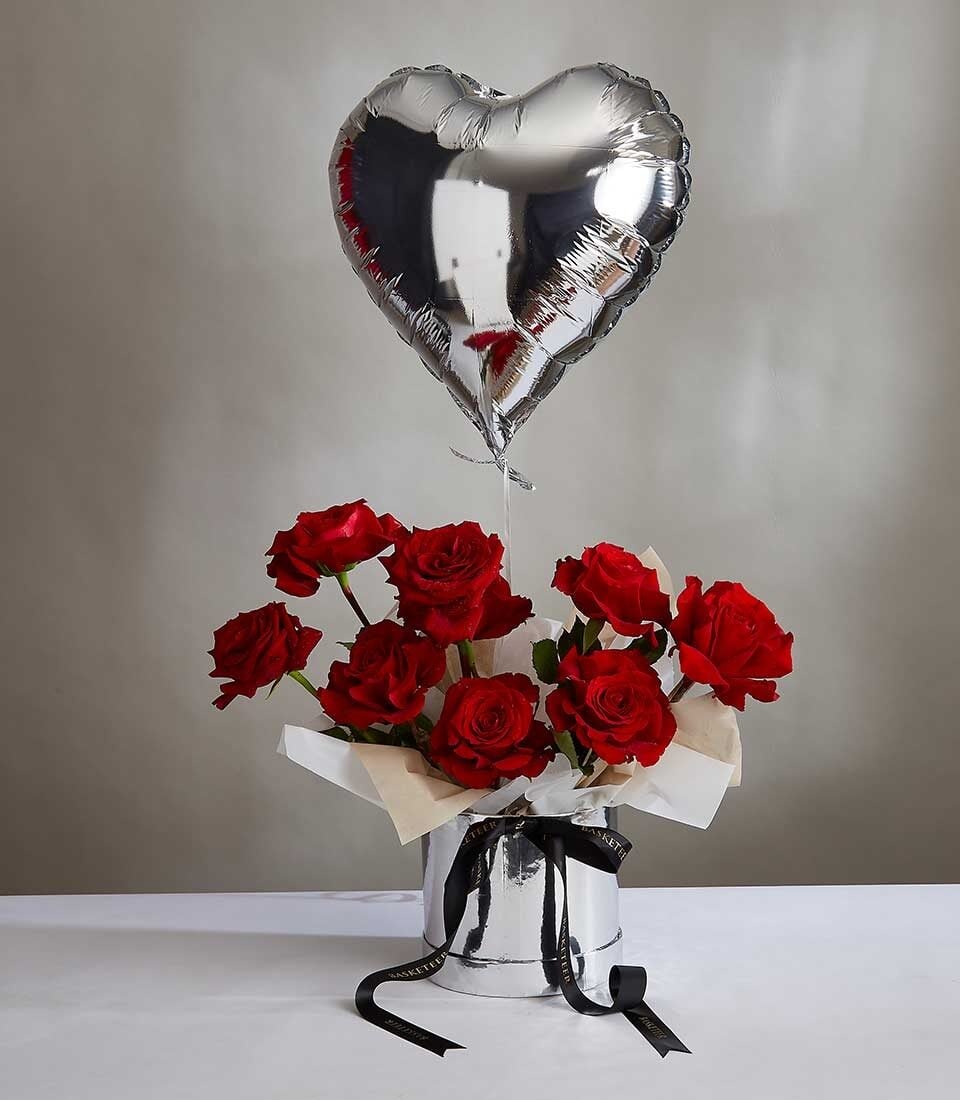 Passionate Rose Heart Bouquet