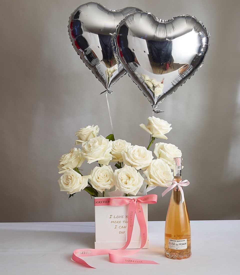 White Love's Embrace Roses