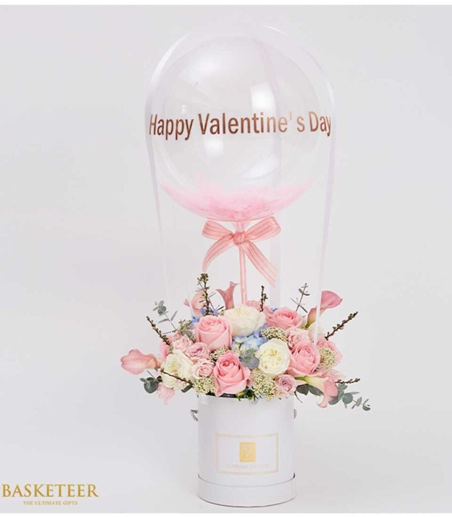 Flower Box and Balloon Gift