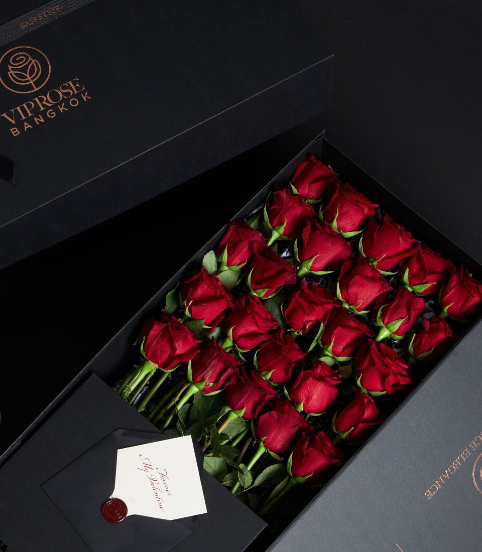 Explorer Red Luxury Rose Bouquet in VIP Box