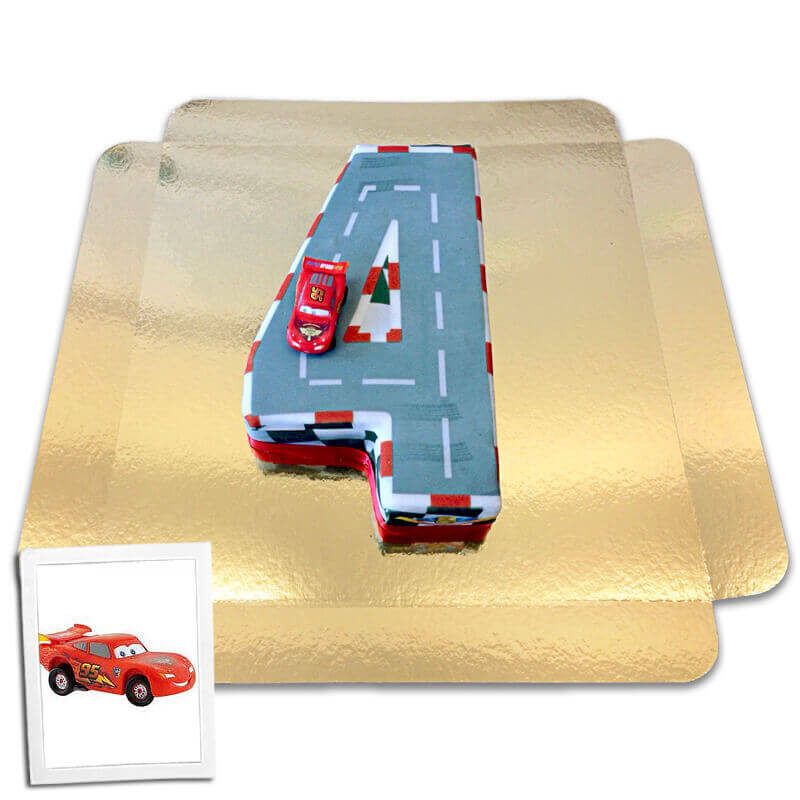 Car's Number Cake #4