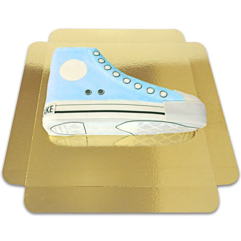 Blue sneaker cake