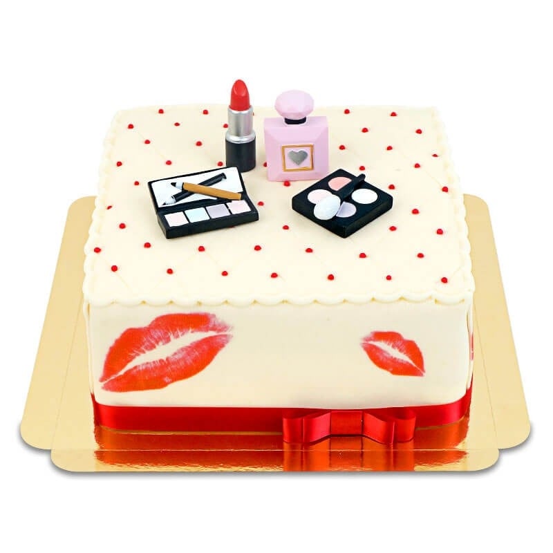 Deluxe Make-Up Cake, Square, Double Height