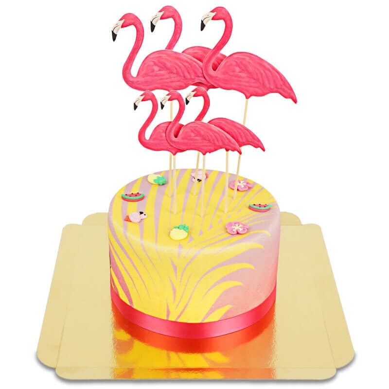 Flamingo cake deluxe (Small (12 Servings))