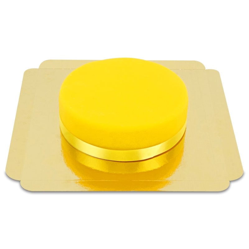 Yellow cake with cake ribbon (Small (18 cm(6 servings)))