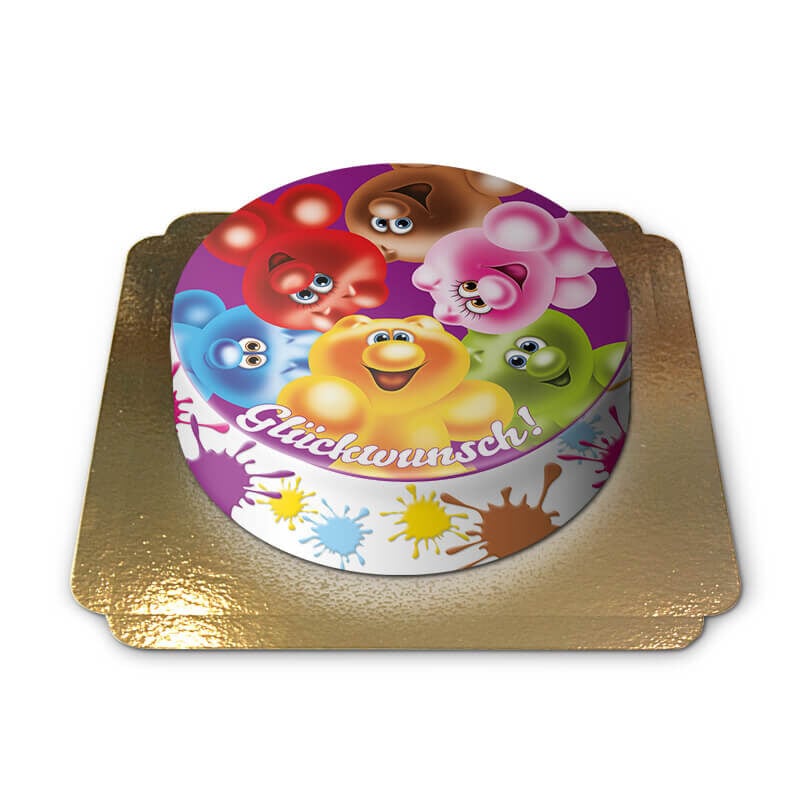 Gelini cake - colorful congratulations (Small (6 Servings))