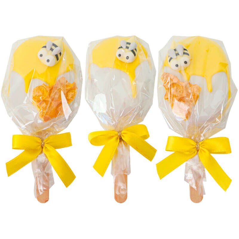 Honeybee Cake Popsicles (10 Stack)