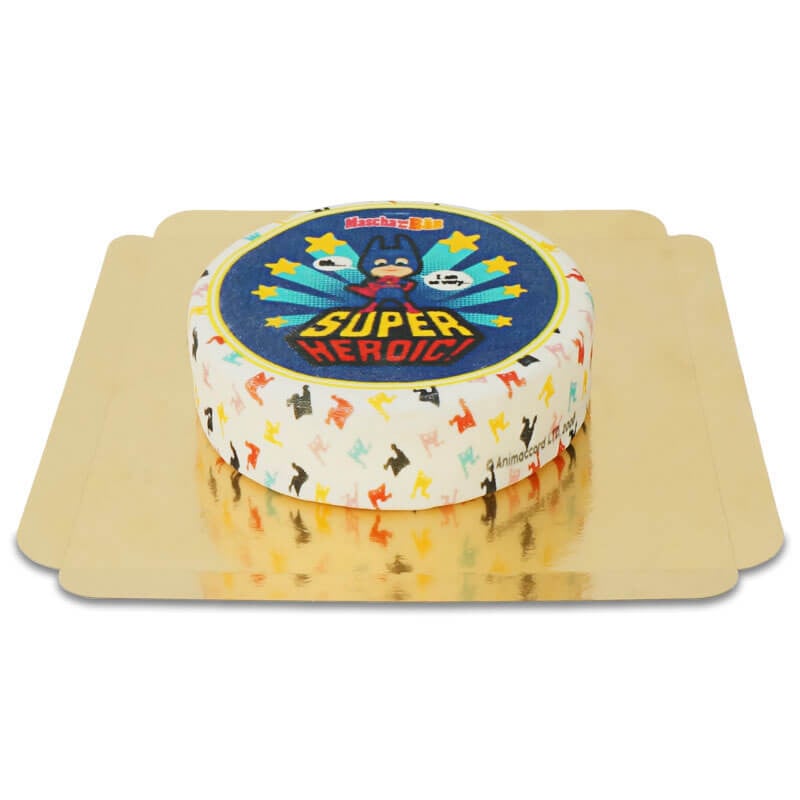 Masha and the Bear Superhero Cake (Small (6 Servings))
