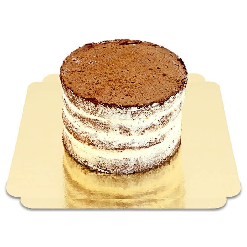 Naked Cake Chocolate-Vanilla - various sizes (Small(18 cm(12 servings)))