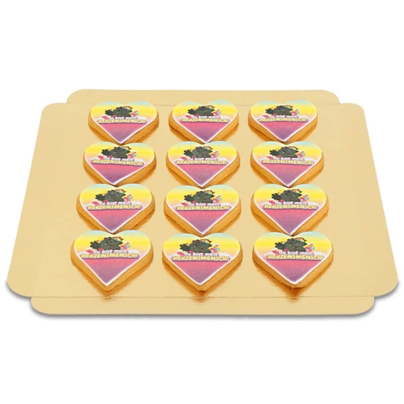 Chubby Unicorn Heart Person Cookies (12 pieces)