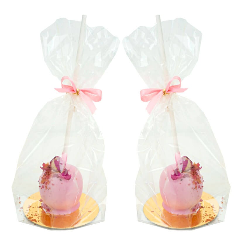 Pink Rose Petals Deluxe Cake Pops (Pack of 10)