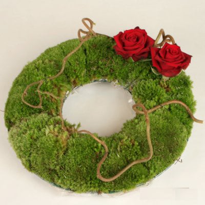 Funeral Flowers - Moss Wreath