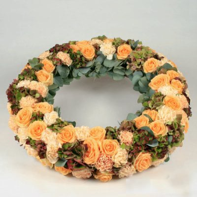 Funeral Flowers - Large mourning wreath