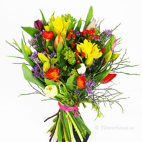 Send the Vårpalett bouquet as a flower delivery service