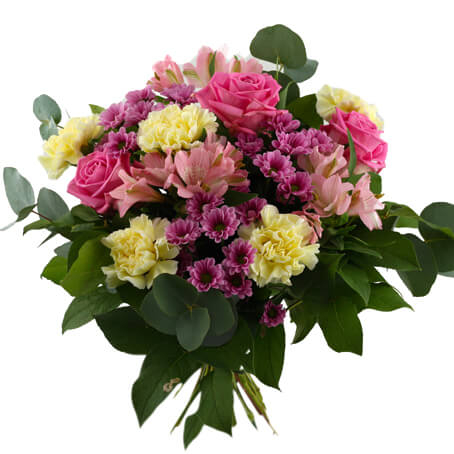 Send the Happy bouquet as a flower delivery service