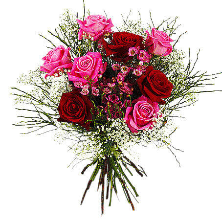 Send the Hearts bouquet as a flower delivery service