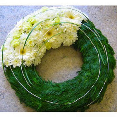 Funeral Flowers - Sparked wreath