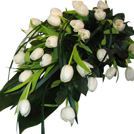 Funeral Flowers - White As Snow (Simple)