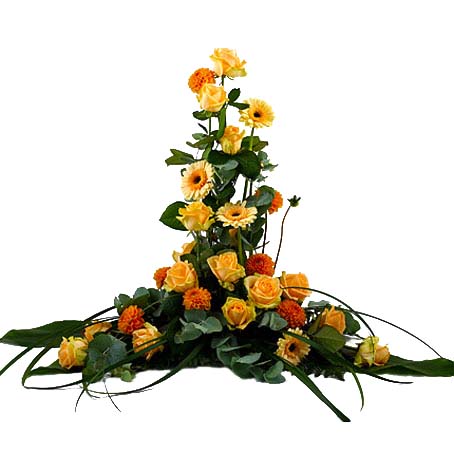 Begravningsblommor - Peach (Small)