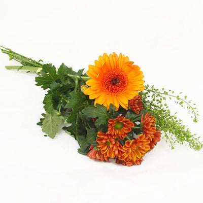 Funeral hand flower in orange