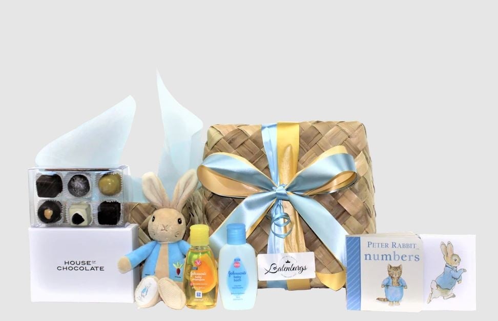 Peter Rabbit Baby Shower Gift Box in Blue