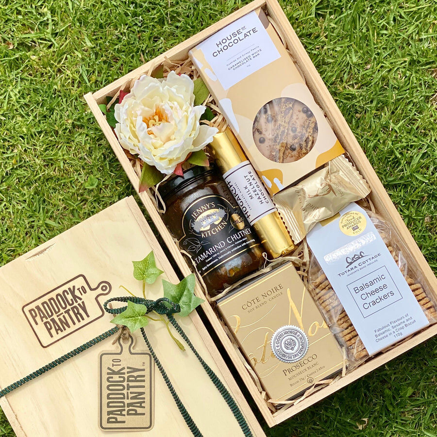 Golden Gourmet Foodie Gift Basket