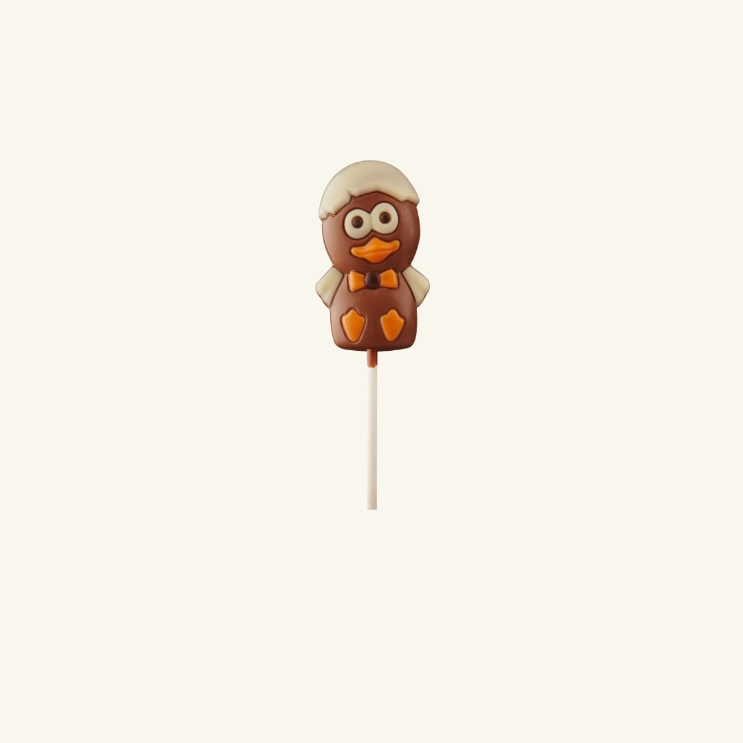 Chocolate lollipop chick – 25g - 5 pcs